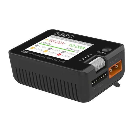 ToolkitRC M7 Multifunctional Balance Charger 200W 10A Electricity Measurer for Racing Drone Accessories